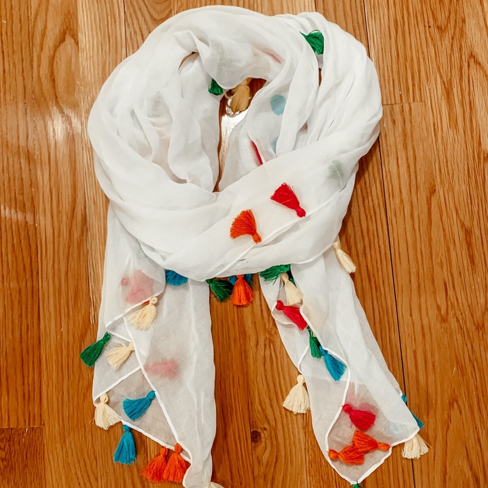 Tasseled scarf